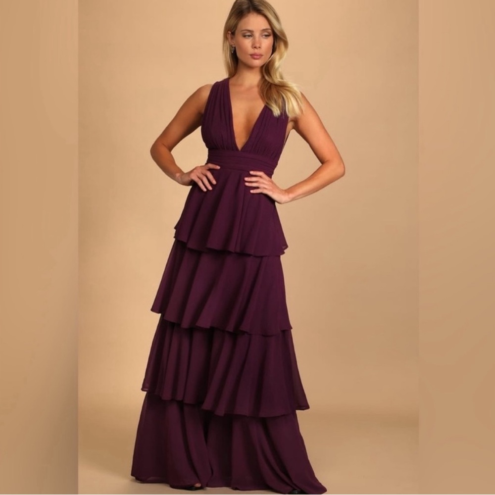 Lulus tiered maxi dress